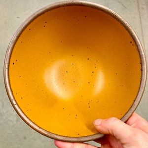East Fork Pottery soup bowl in harvest moon glaze
